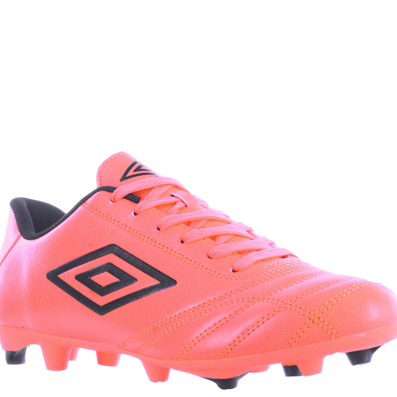 Championes de Fútbol 11 Hombre Umbro Classico II HG Rosado Coral - Negro