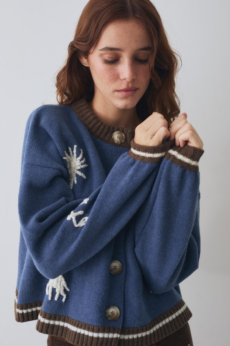 CARDIGAN TERRO UY Azul