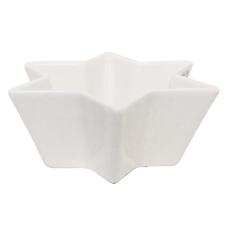 BOWL CER.BLANCA ESTRELLA 23X15CM 12016 BOWL CER.BLANCA ESTRELLA 23X15CM 12016