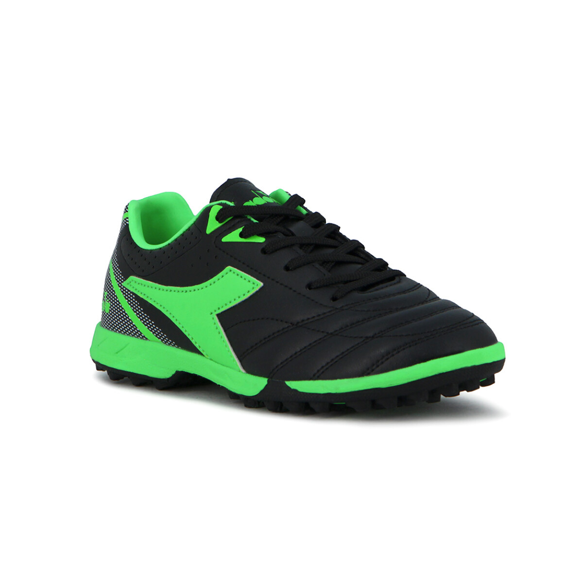 Diadora Futbol Tifosi TF Junior - Negro-Verde Fluo - Negro-Verde Fluo 
