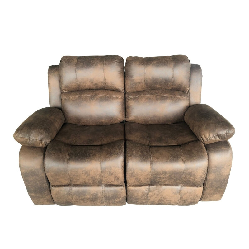 Recliner sofa 2 CUERPO color MARRON GASTADO Recliner sofa 2 CUERPO color MARRON GASTADO