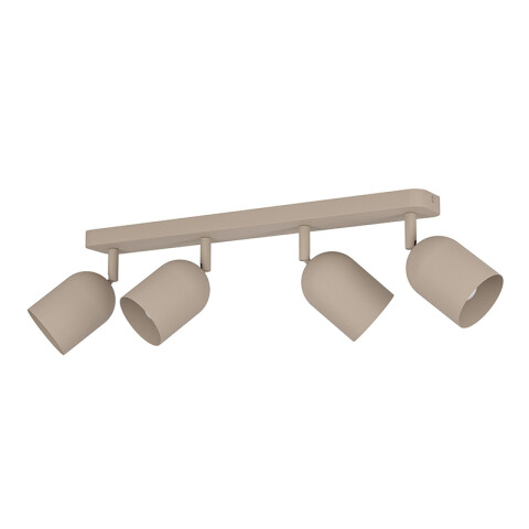 Aplique de pared orientable acero beige 4xE14 EG6174