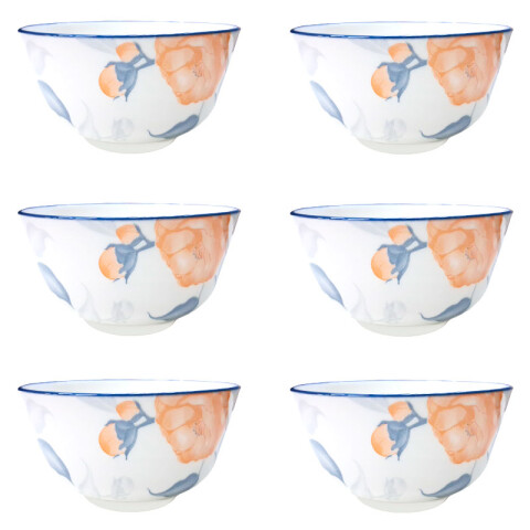 Bowl de cerámica estampado 13x6.5cm Bowl De Cerámica Estampado 13x6.5cm