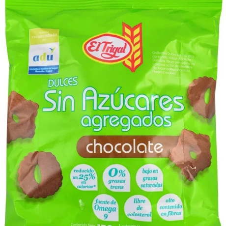 Galletas dulces chocolate sin azucar 150g EL TRIGAL Galletas dulces chocolate sin azucar 150g EL TRIGAL