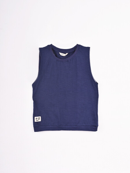 MUSCULOSA ITEMS AZUL OSCURO