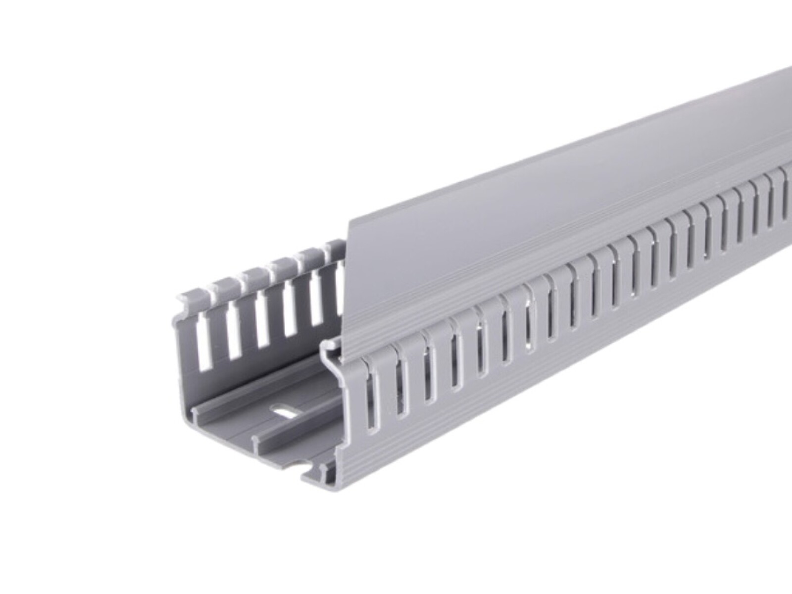 CABLECANAL 60X40MM GRIS RANURADO calado a gosto 