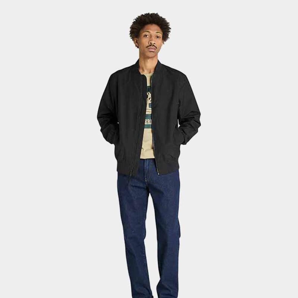 Casaca WaterResistant Mid-Season Bomber Hombre Black