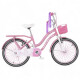 Bicicleta Bebesit Queen rodado 20" con canasto y parrilla Rosa