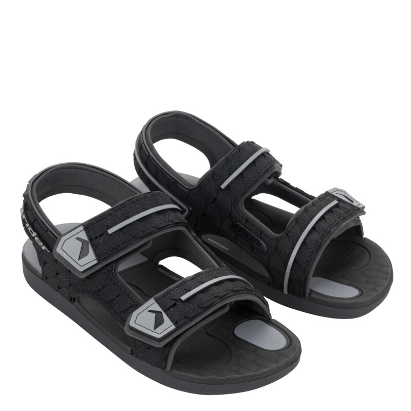 Sandalias Infantiles Rider Line Plus II Gris - Negro