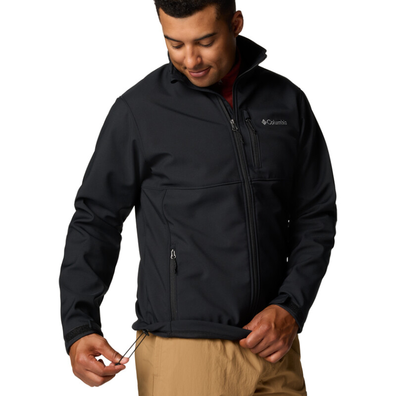 Ascender™ Softshell Jacket - City Grey, Shark BLACK OUTLINED