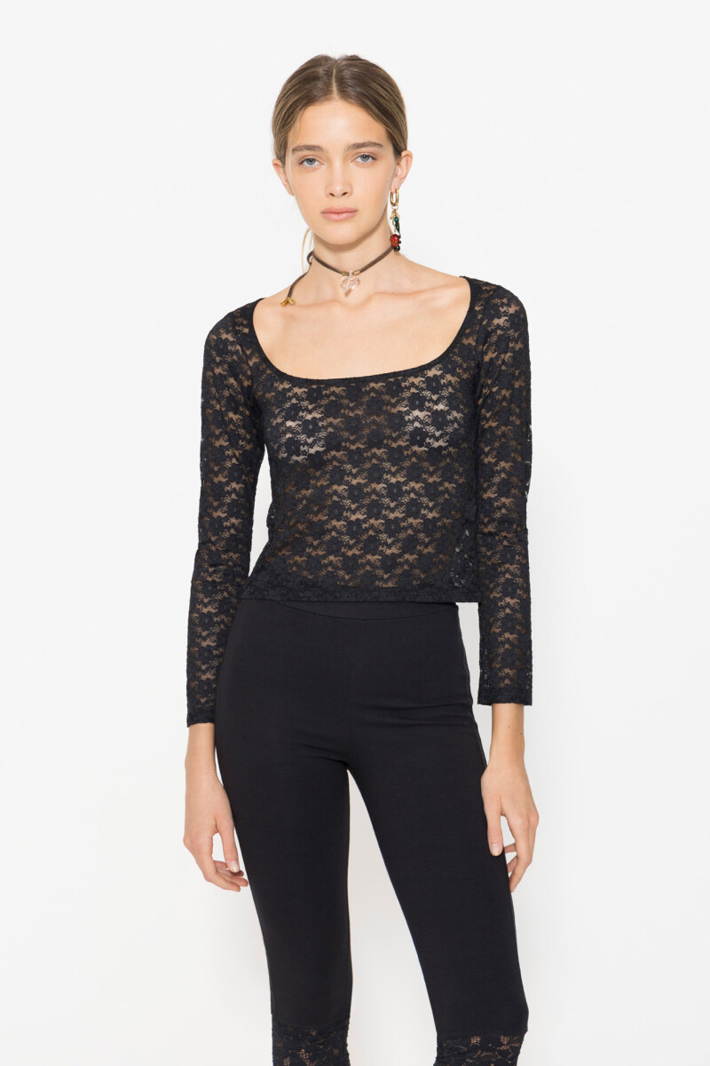 TOP JOSEPHINE Negro
