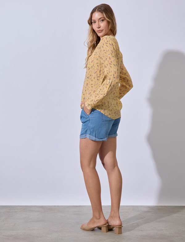 Blusa Gasa Prints AMARILLO/MULTI