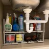 Estante organizador Bajo mesada con 2 Niveles Almacenaje Estante Organizador Bajo Mesada Con 2 Niveles Almacenaje