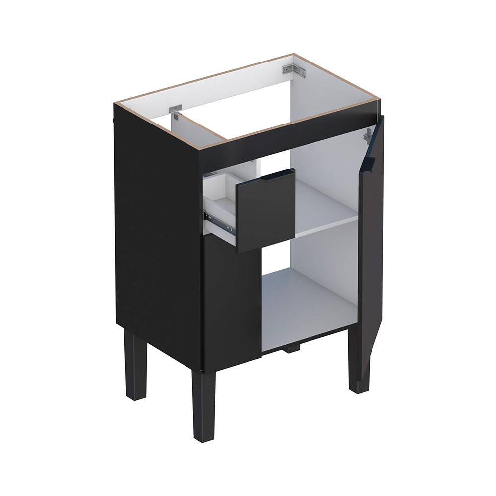 MUEBLE DE BAÑO MAGNOLIA NEGRO SIN TAPA Mueble De Baño Magnolia Negro Sin Tapa