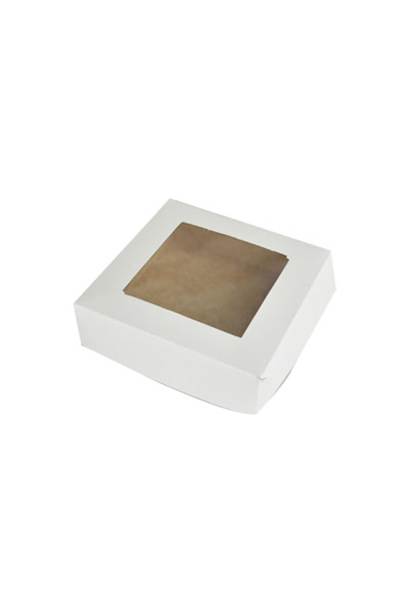 Caja cartulina con visor 13x13. - BLANCO 