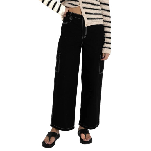Pantalon Cargo Rhythm Bayside - Negro Pantalon Cargo Rhythm Bayside - Negro