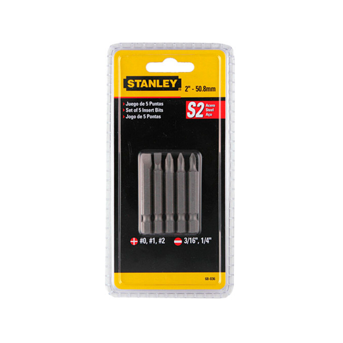 KIT 5PZ PUNTAS PH2X50MM STANLEY ++ - N/a 