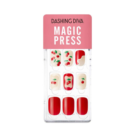 Uñas En Gel Listas (Press On) Cherry Cherry