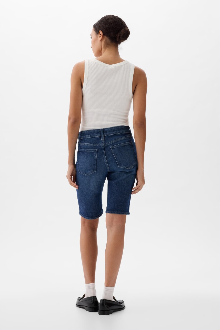 Bermuda Jean 5 Inch Mujer Dark Wash