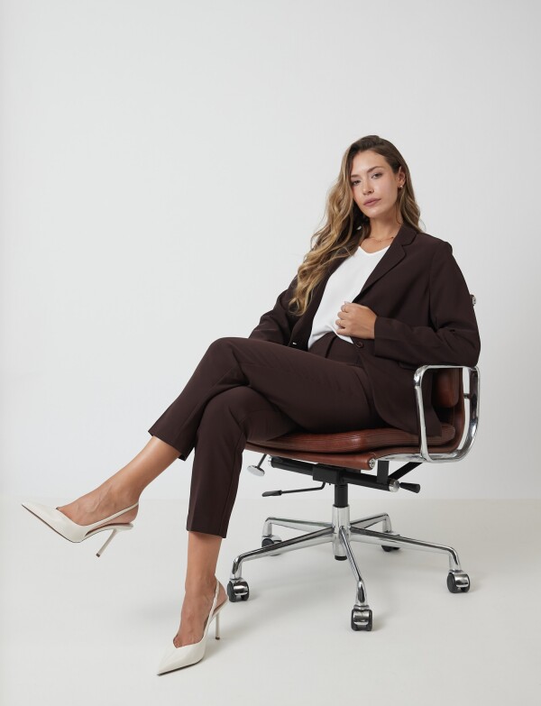 Blazer Sastrero Slim MARRON