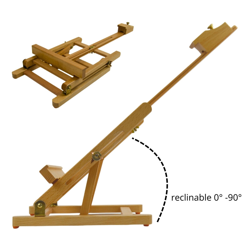Atril de mesa caballete para pintor MADERA
