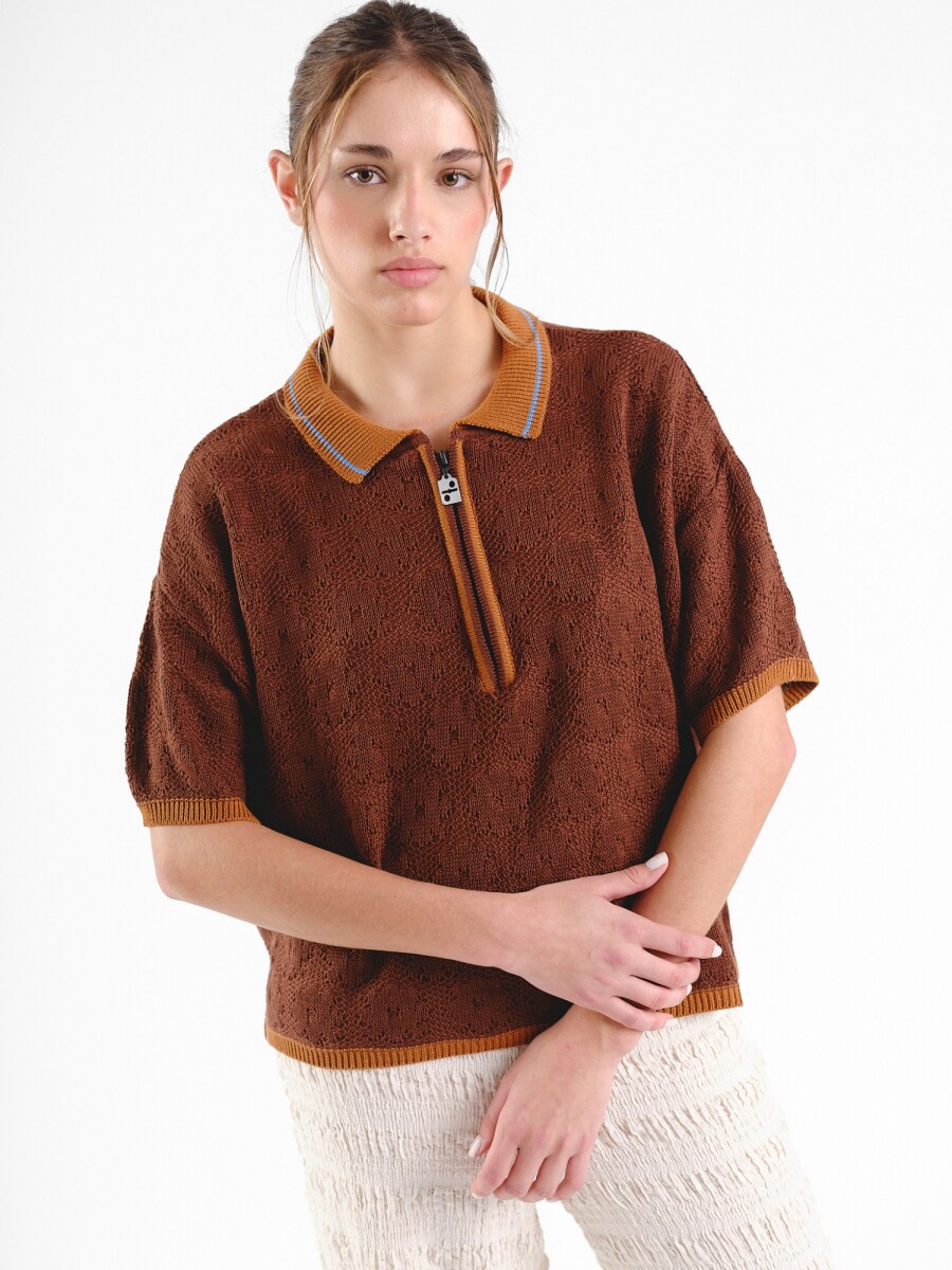 Remera Trébol - Chocolate 