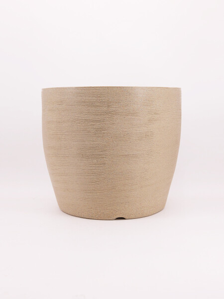 MACETERO REDONDO ARENA BEIGE