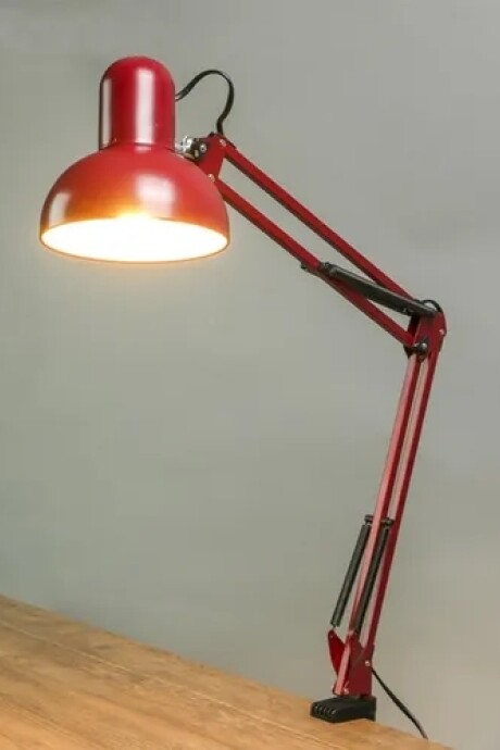 Lámpara Dibujante Articulada Con Morsa Y Pinza Roja