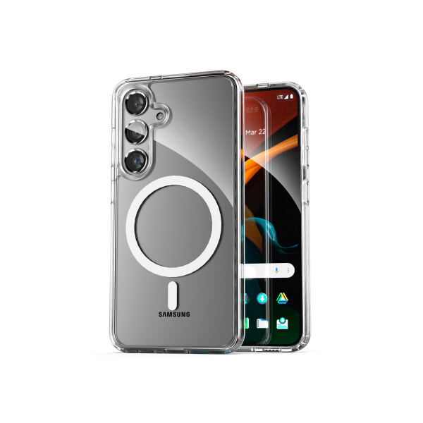 Protector rígido Samsung Galaxy S24 transparente con MagSafe Protector Rígido Samsung Galaxy S24 Transparente Con Magsafe
