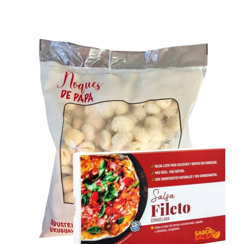 Combo Ñoquis LCDLC 1 kg + Salsa Fileto