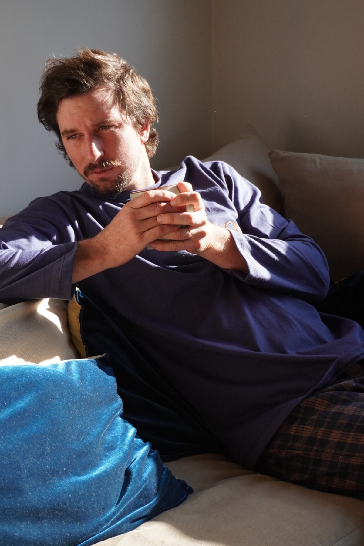 Sleepwalker Pijama Men Chocolate / Azul