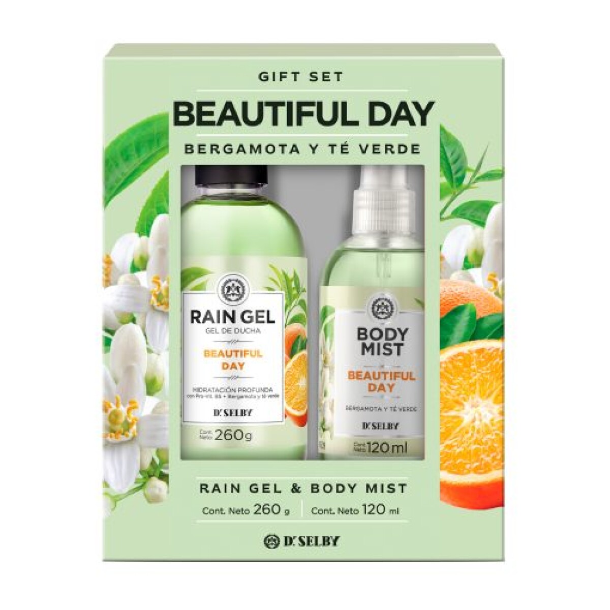 Gel De Ducha Rain Gel Beautiful Day + Body Mist 