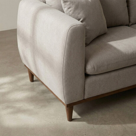 Sofá Vicenzo - Microfibra - 3 cuerpos FX4-11 (Tostado)