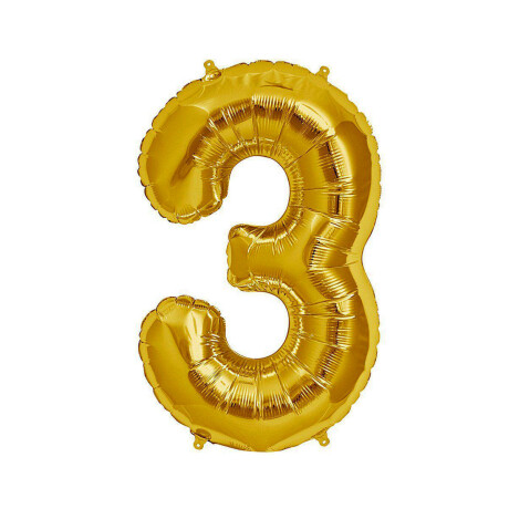 Globo Nº 3 Oro 75 cm Sc