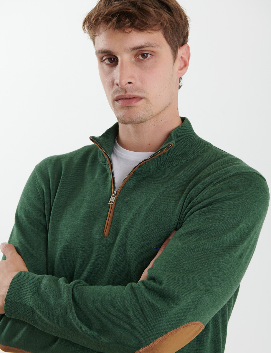470996 SWEATER MEDIO CIERRE HARRINGTON LABEL Verde