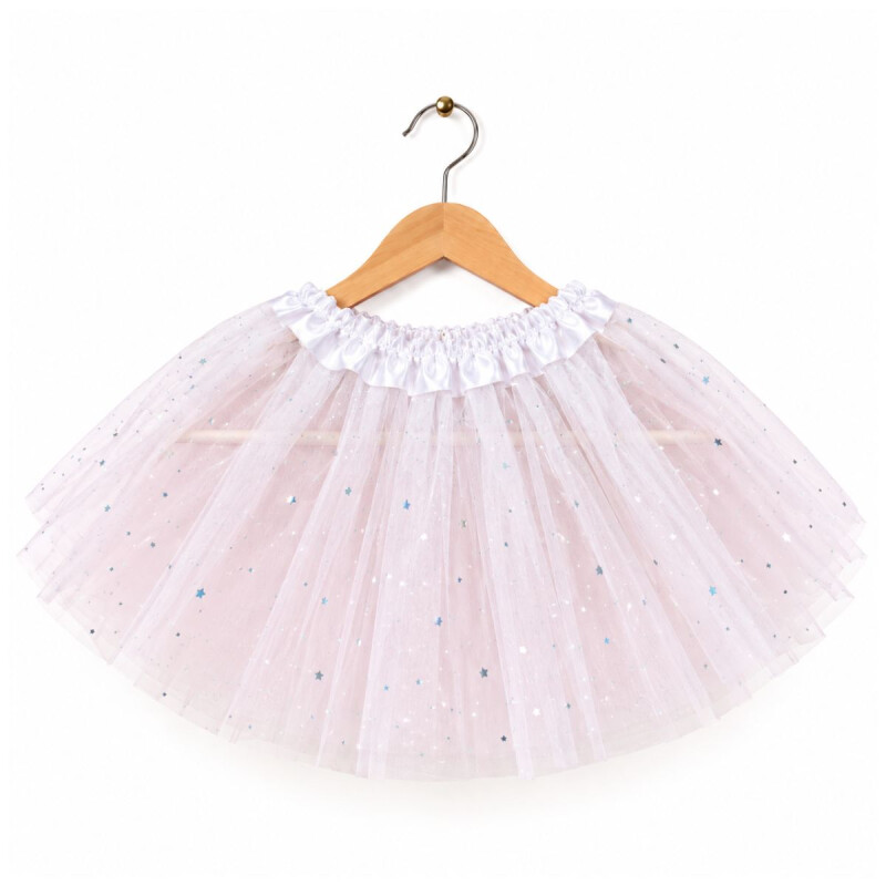 Tutu con Brillos 30 cm Blanco