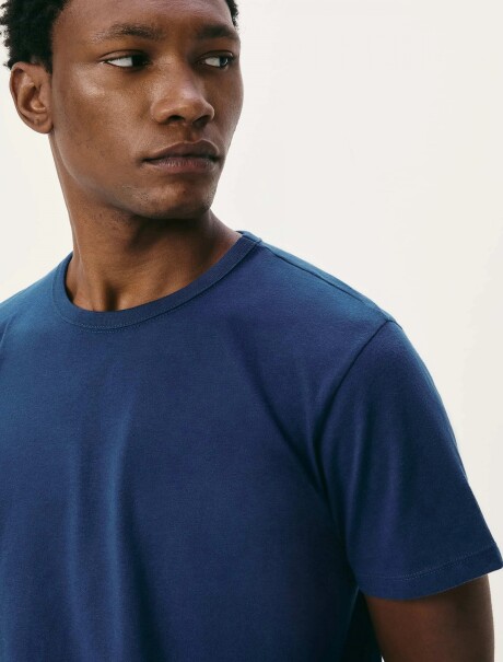 CAMISETA MANGA CORTA SLIM AZUL