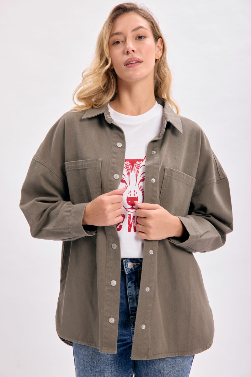 Sobrecamisa jean Verde