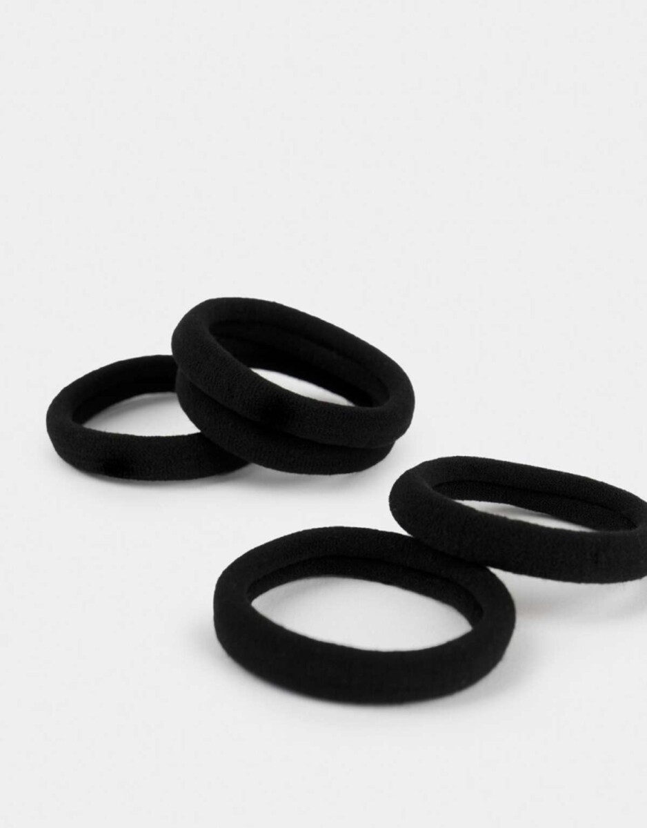 Set De Gomitas Elásticas - Negro 