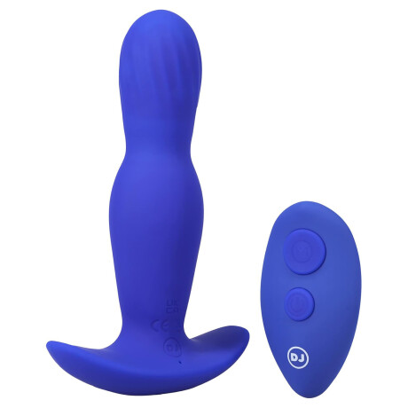 A Play Expander Plug Anal Vibrador con Control Azul