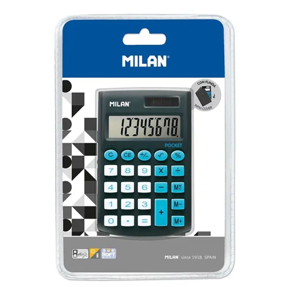 MAQUINA CALCULADORA MILAN 150908KBL POCKET COLOR NEGRO MAQUINA CALCULADORA MILAN 150908KBL POCKET COLOR NEGRO