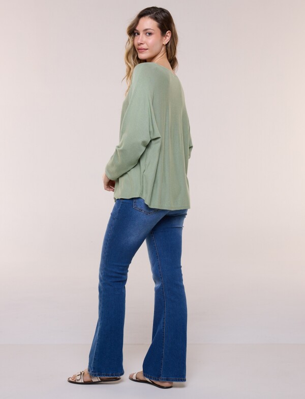 Buzo Básico Manga Dolman VERDE