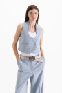 CHALECO CAPRI Celeste