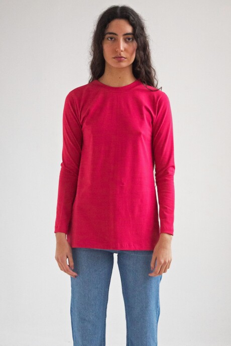 Remera confort Fucsia