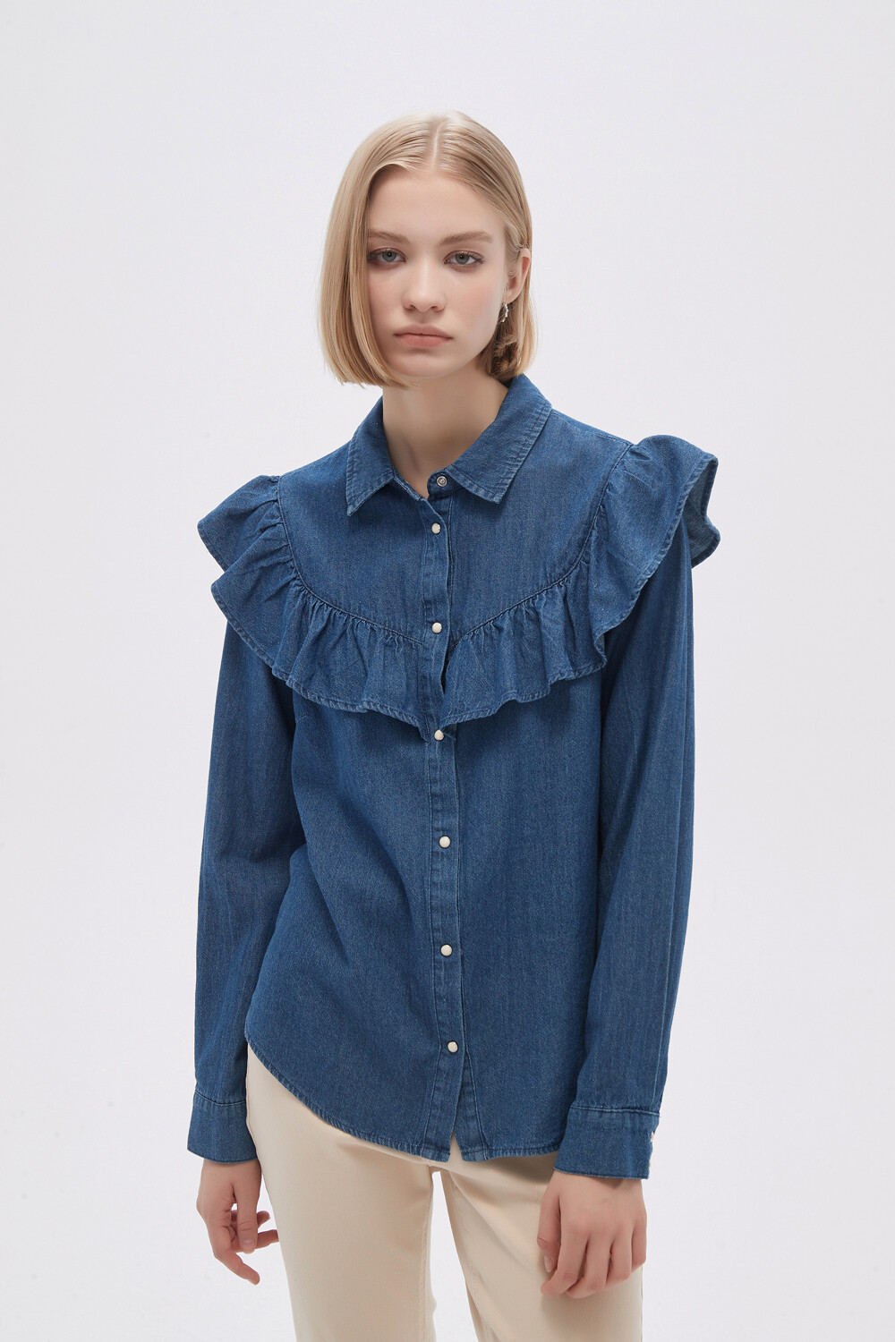 Camisa Dola Azul Medio