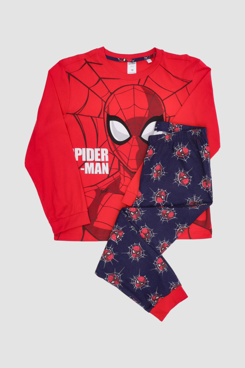 Pijama infantil spider - Rojo 