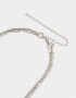 Collares Cortos Premium Silver Collar Corto De Acero Quirúrgico - Plateado