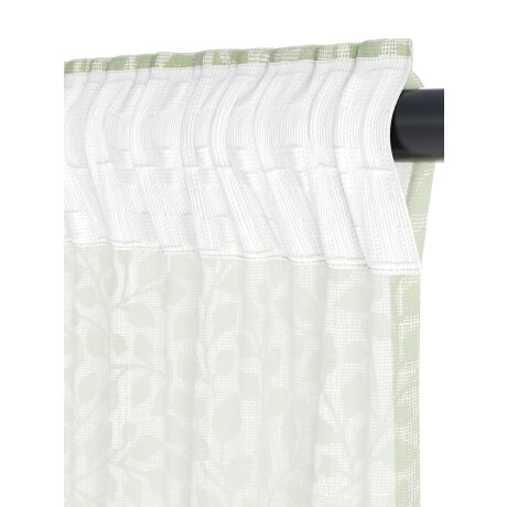 Cortina Skasen 1X140X300 Hojas Verde