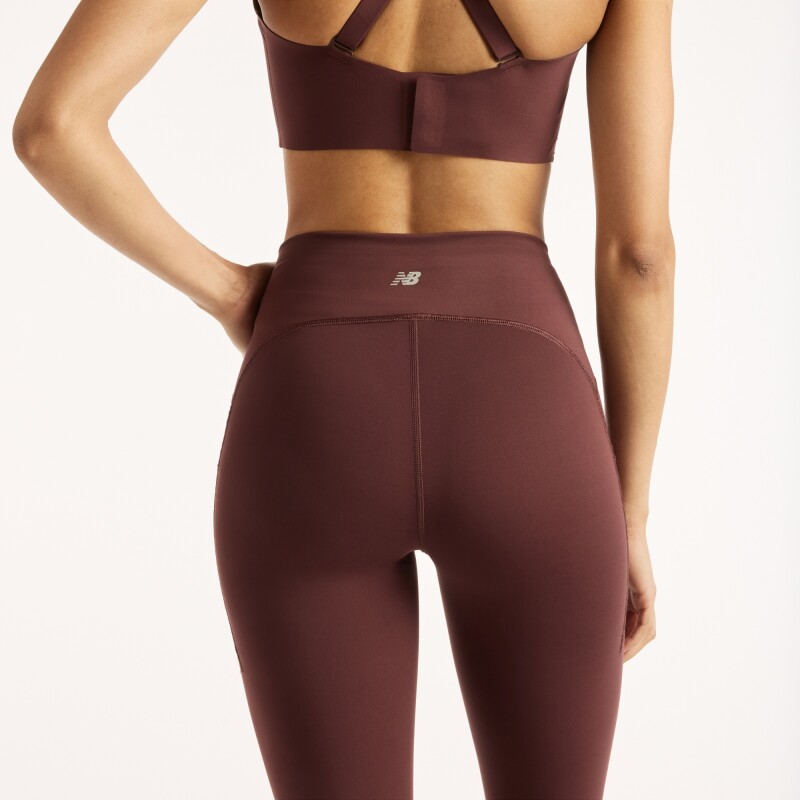 Calza New Balance de Dama - Sleek Pocket 25" - WP51268YLR BORDEAUX