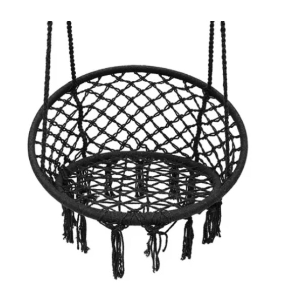 Hamaca Paraguaya Silla Colgante Redonda Interior Exterior Jardin Patio Imback Color Negro Hamaca Paraguaya Silla Colgante Redonda Interior Exterior Jardin Patio Imback Color Negro